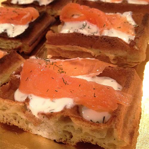 gaufres saumon