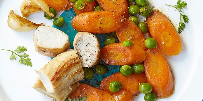 Cuisine vapeur : filets de lapin aux carottes